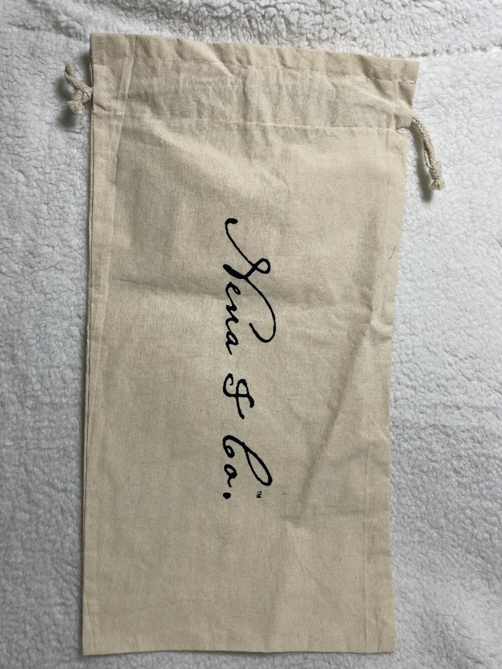 Nena & Co. Large Drawstring Cloth Dust Cover Bag 12x23 Inches NEW